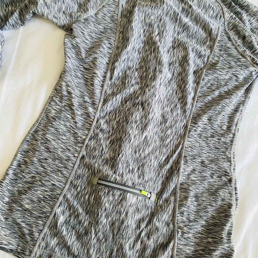 Athleta Heathered Half Zip Pullover Jacket - image 4